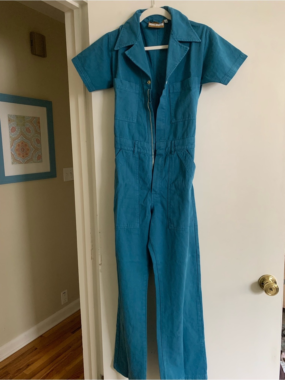 Big Bud Press Short sleeve Jumpsuit Marine Blue XS